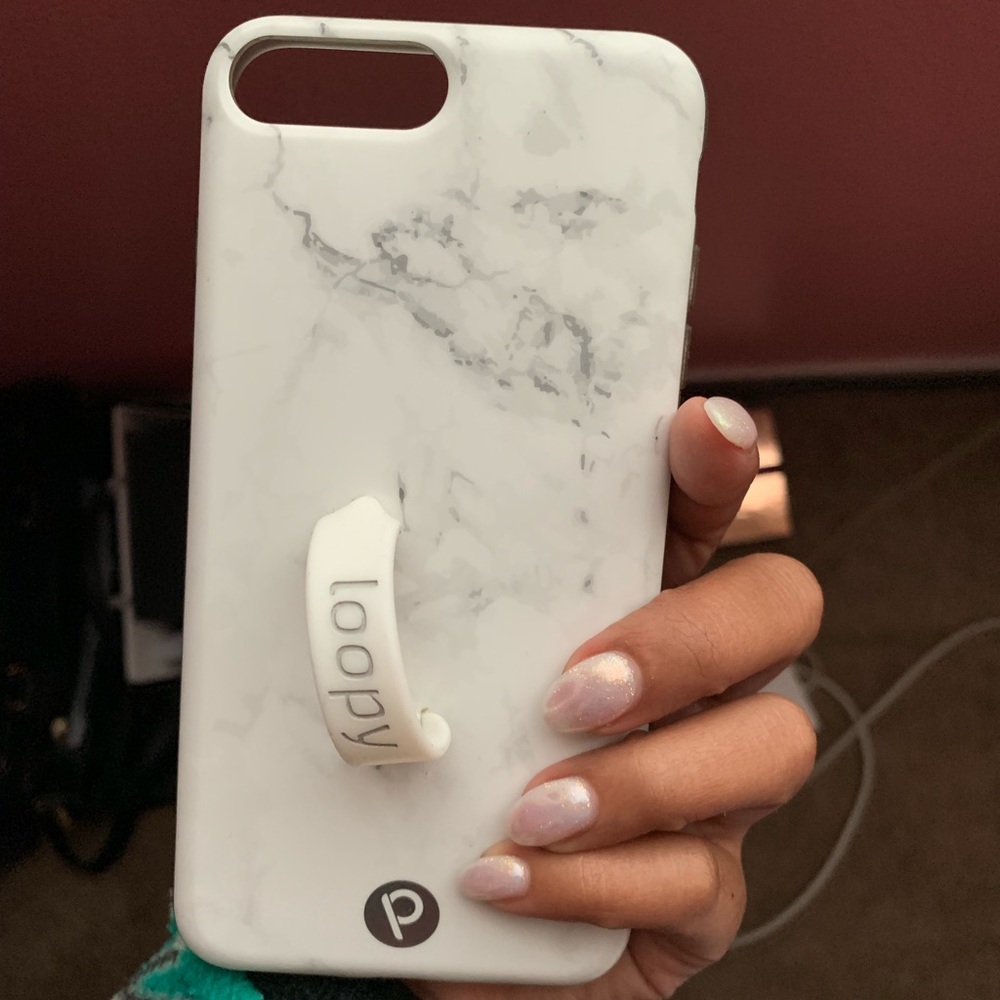 White marble loopy case for iPhone 7/8 PLUS